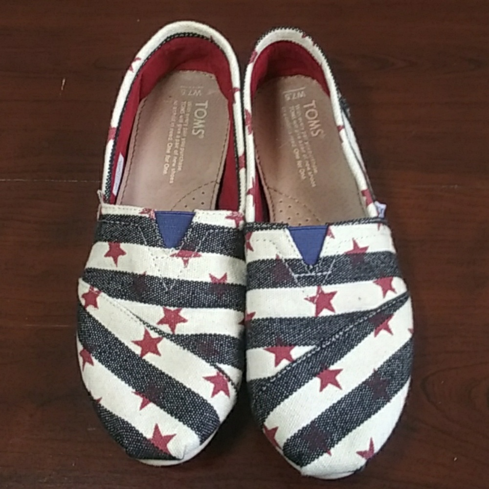 EUC Toms Stars and Stripes